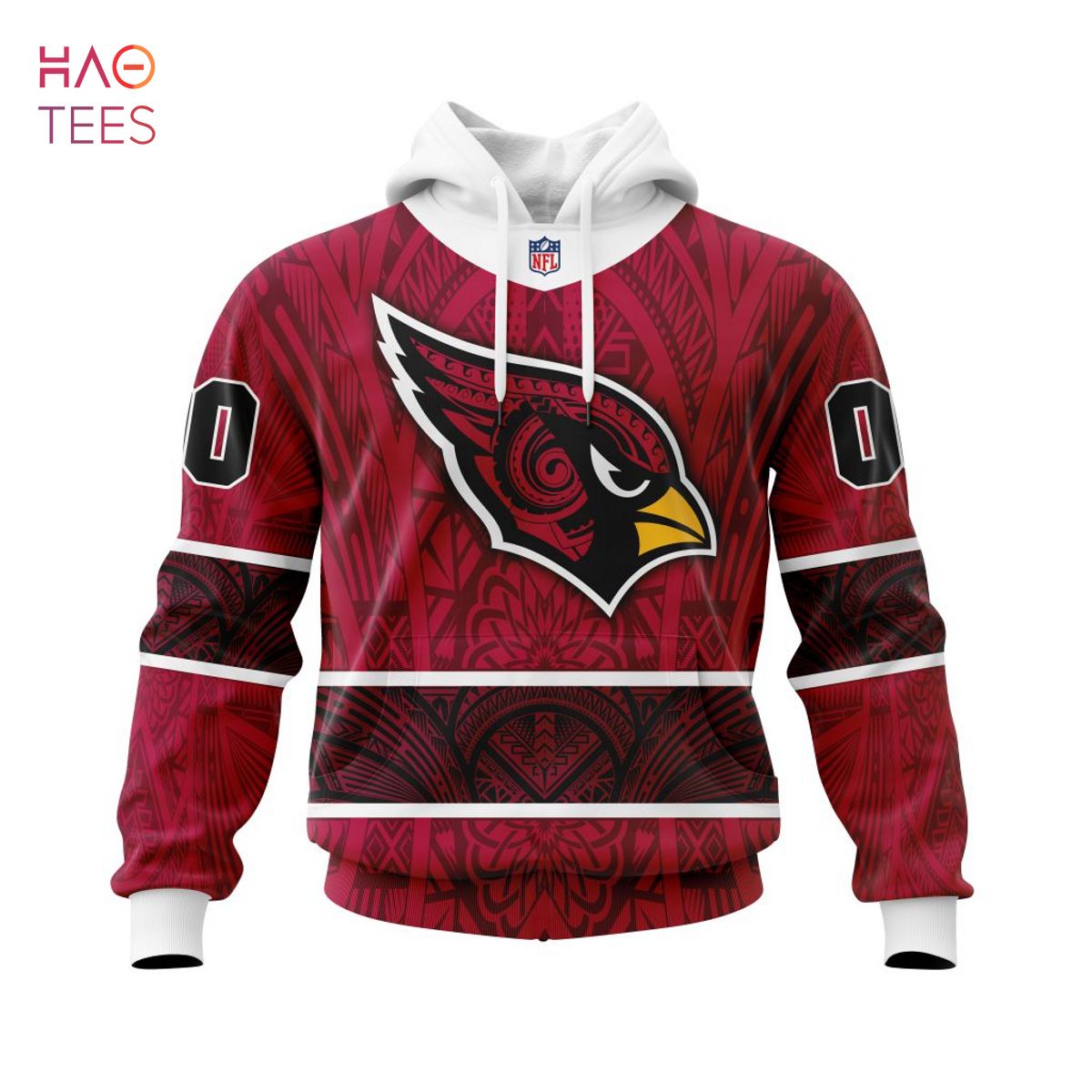 Unisex Born x Raised Black Arizona Cardinals Pullover Hoodie Size: Large