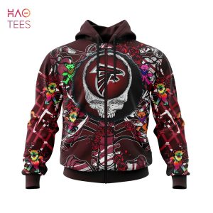BEST NFL Atlanta Falcons Mix Grateful Dead, Personalized Name & Number Specialized Concepts Kits 3D Hoodie
