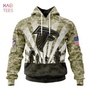 BEST NFL Atlanta Falcons Salute To Service – Honor Veterans And Their Families 3D Hoodie