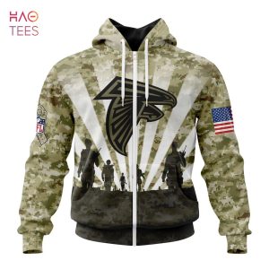 BEST NFL Atlanta Falcons Salute To Service – Honor Veterans And Their Families 3D Hoodie