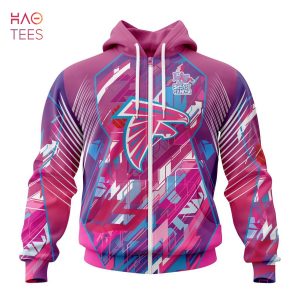BEST NFL Atlanta Falcons, Specialized Design I Pink I Can! Fearless Again Breast Cancer 3D Hoodie
