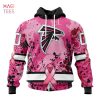BEST NFL Atlanta Falcons, Specialized Design In Classic Style With Paisley! IN OCTOBER WE WEAR PINK BREAST CANCER 3D Hoodie