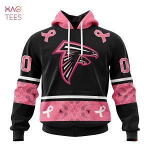 BEST NFL Atlanta Falcons, Specialized Design In Classic Style With Paisley! IN OCTOBER WE WEAR PINK BREAST CANCER 3D Hoodie