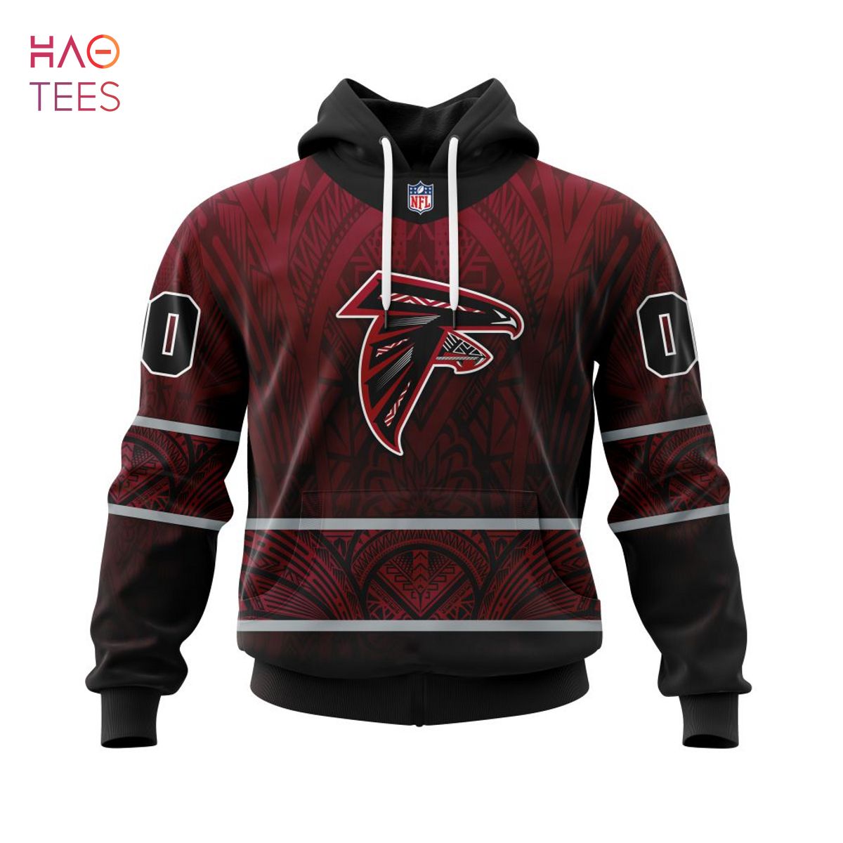 Atlanta Falcons Nfl Football Red Black 3D Hoodie - T-shirts Low Price