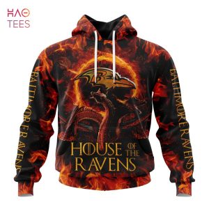 BEST NFL Baltimore Ravens GAME OF THRONES – HOUSE OF THE RAVENS 3D Hoodie