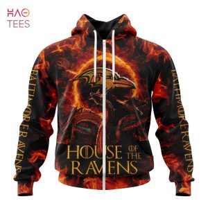BEST NFL Baltimore Ravens GAME OF THRONES – HOUSE OF THE RAVENS 3D Hoodie