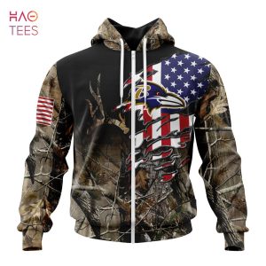 BEST NFL Baltimore Ravens Special Camo Realtree Hunting 3D Hoodie