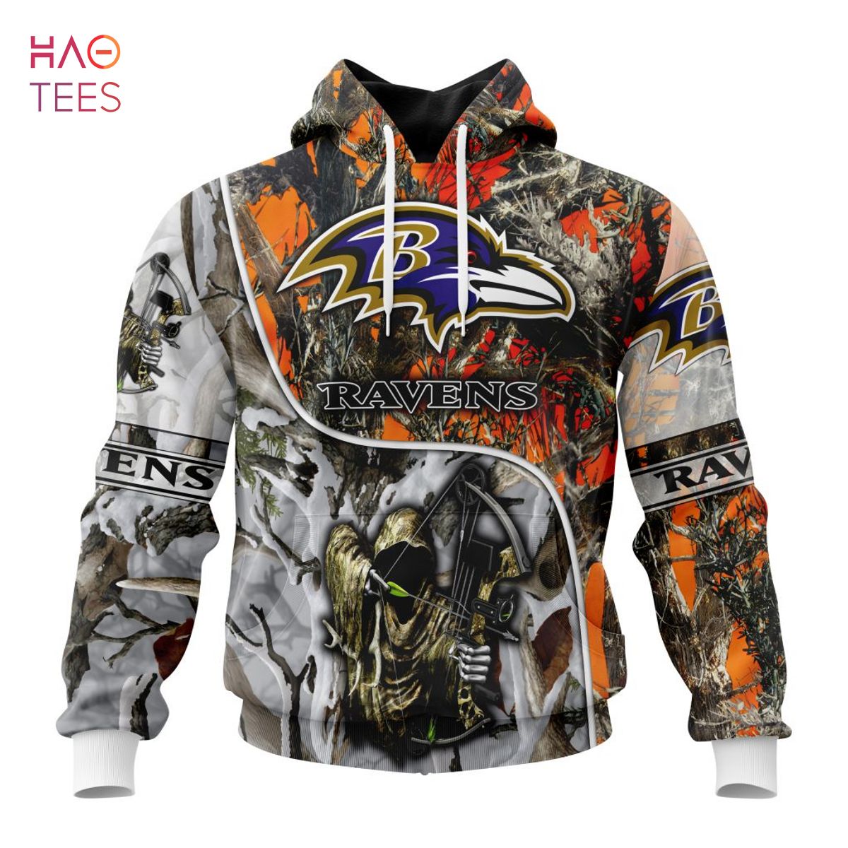BEST NFL Baltimore Ravens Special Fall And Winter Bow Hunting 3D Hoodie BEST NFL Baltimore Ravens Special Fall And Winter Bow Hunting 3D Hoodie
