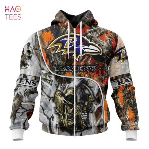 BEST NFL Baltimore Ravens Special Fall And Winter Bow Hunting 3D Hoodie