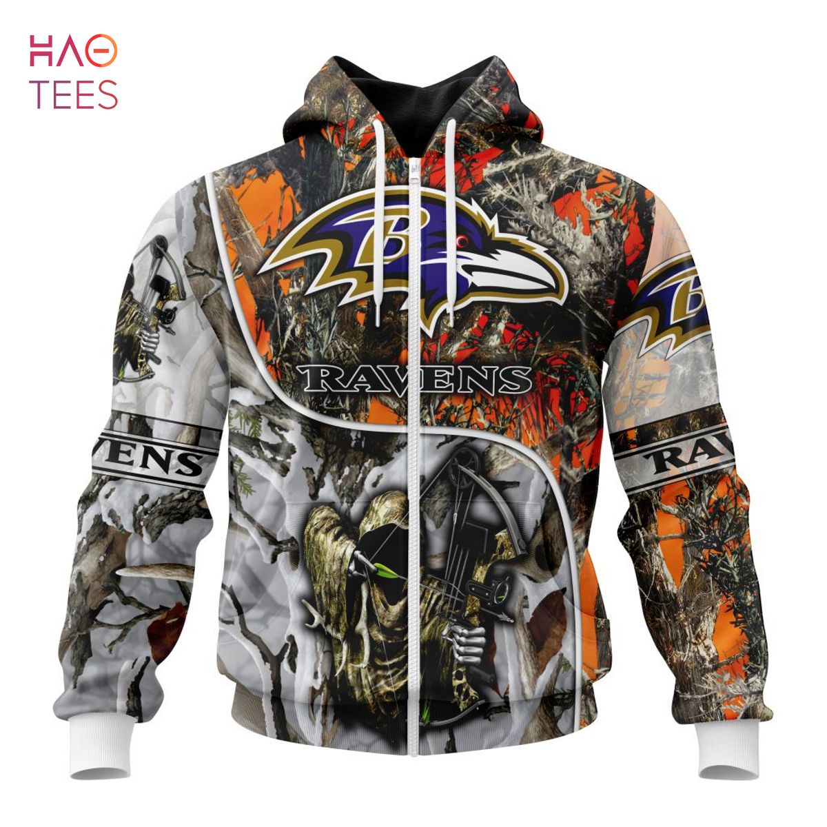 BEST NFL Baltimore Ravens Special Fall And Winter Bow Hunting 3D Hoodie BEST NFL Baltimore Ravens Special Fall And Winter Bow Hunting 3D Hoodie