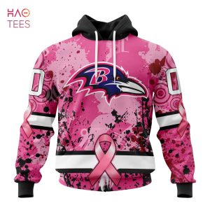 BEST NFL Baltimore Ravens, Specialized Design I Pink I Can! IN OCTOBER WE WEAR PINK BREAST CANCER 3D Hoodie