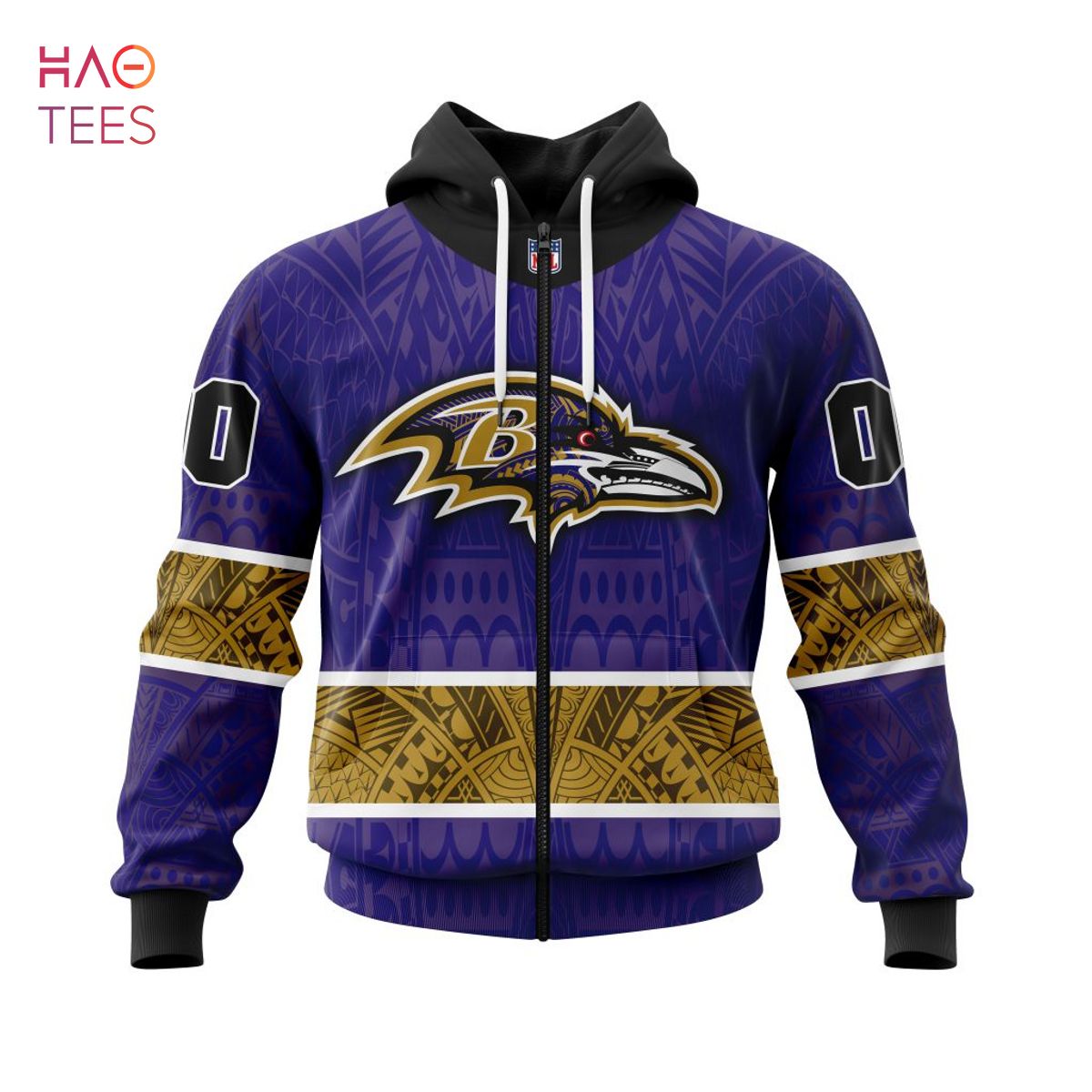 BEST NFL Baltimore Ravens, Specialized Native With Samoa Culture 3D Hoodie