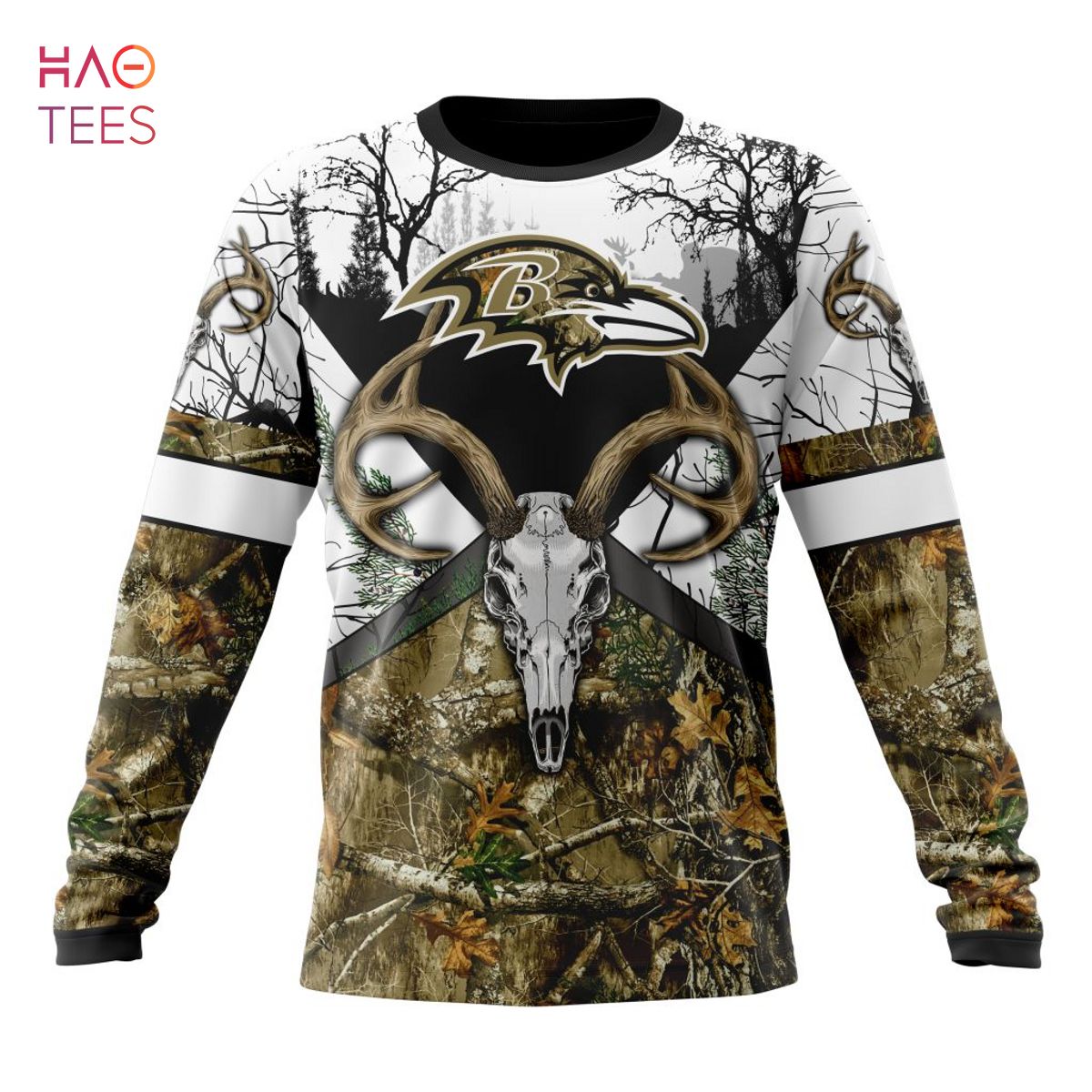 BEST NFL Baltimore Ravens, Specialized Specialized Design Wih Deer Skull And Forest Pattern For Go Hunting 3D Hoodie BEST NFL Baltimore Ravens, Specialized Specialized Design Wih Deer Skull And Forest Pattern For Go Hunting 3D Hoodie