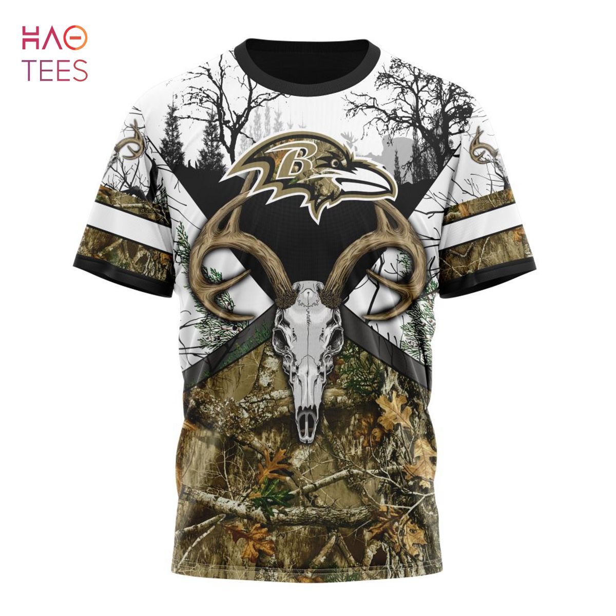 BEST NFL Baltimore Ravens, Specialized Specialized Design Wih Deer Skull And Forest Pattern For Go Hunting 3D Hoodie BEST NFL Baltimore Ravens, Specialized Specialized Design Wih Deer Skull And Forest Pattern For Go Hunting 3D Hoodie