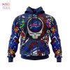 BEST NFL Buffalo Bills Mix Grateful Dead, Personalized Name & Number Specialized Concepts Kits 3D Hoodie