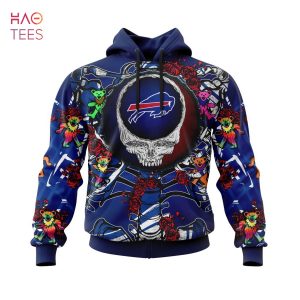 BEST NFL Buffalo Bills Mix Grateful Dead, Personalized Name & Number Specialized Concepts Kits 3D Hoodie