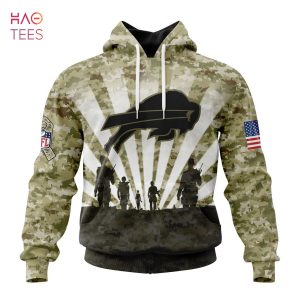 BEST NFL Buffalo Bills Salute To Service – Honor Veterans And Their Families 3D Hoodie