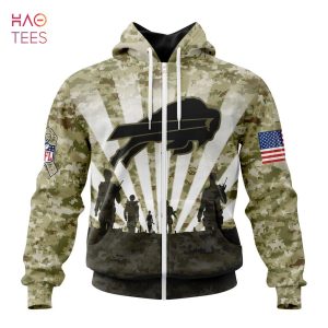 BEST NFL Buffalo Bills Salute To Service – Honor Veterans And Their Families 3D Hoodie