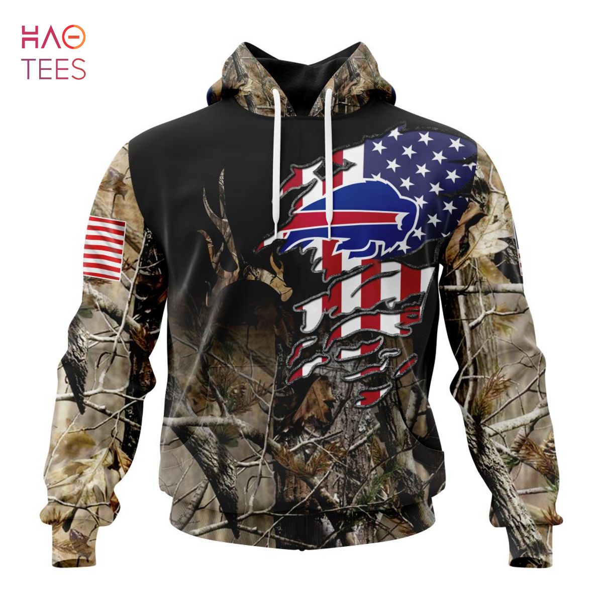 BEST NFL Buffalo Bills Special Camo Realtree Hunting 3D Hoodie