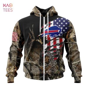 BEST NFL Buffalo Bills Special Camo Realtree Hunting 3D Hoodie