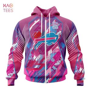 BEST NFL Buffalo Bills, Specialized Design I Pink I Can! Fearless Again Breast Cancer 3D Hoodie
