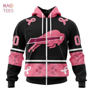 BEST NFL Buffalo Bills, Specialized Design In Classic Style With Paisley! IN OCTOBER WE WEAR PINK BREAST CANCER 3D Hoodie