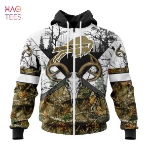BEST NFL Buffalo Bills, Specialized Specialized Design Wih Deer Skull And Forest Pattern For Go Hunting 3D Hoodie