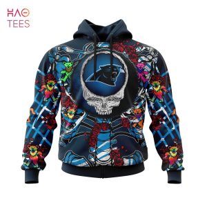 BEST NFL Carolina Panthers Mix Grateful Dead, Personalized Name & Number Specialized Concepts Kits 3D Hoodie