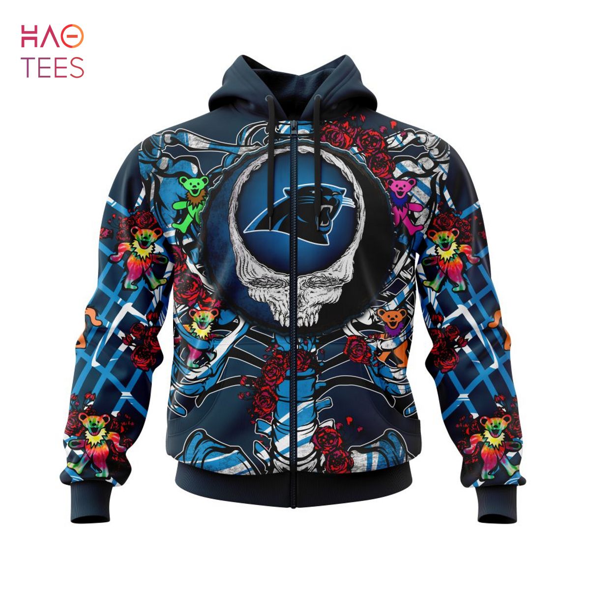 BEST NFL Carolina Panthers Mix Grateful Dead, Personalized Name & Number Specialized Concepts Kits 3D Hoodie BEST NFL Carolina Panthers Mix Grateful Dead, Personalized Name & Number Specialized Concepts Kits 3D Hoodie