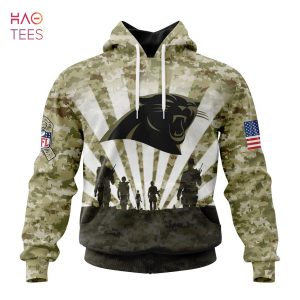BEST NFL Carolina Panthers Salute To Service – Honor Veterans And Their Families 3D Hoodie