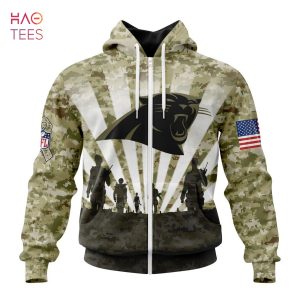 BEST NFL Carolina Panthers Salute To Service – Honor Veterans And Their Families 3D Hoodie