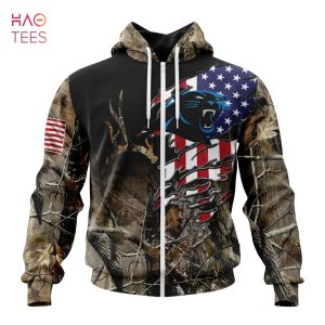 BEST NFL Carolina Panthers Special Camo Realtree Hunting 3D Hoodie