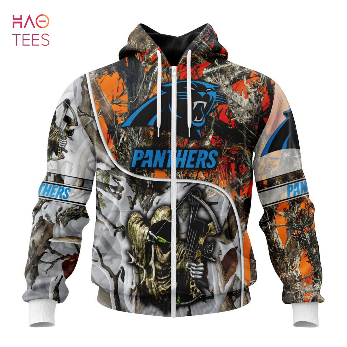 BEST NFL Carolina Panthers Special Fall And Winter Bow Hunting 3D Hoodie BEST NFL Carolina Panthers Special Fall And Winter Bow Hunting 3D Hoodie