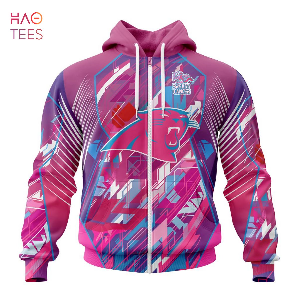 BEST NFL Carolina Panthers, Specialized Design I Pink I Can! Fearless Again Breast  Cancer 3D Hoodie