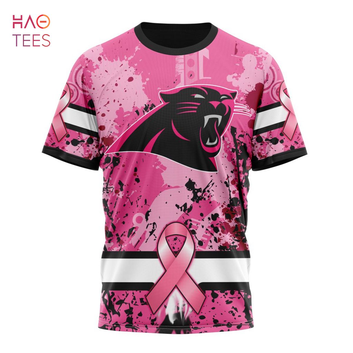 NFL Carolina Panthers Personalized Special Design Paisley Design We Wear  Pink Breast Cancer Hoodie T Shirt - Growkoc