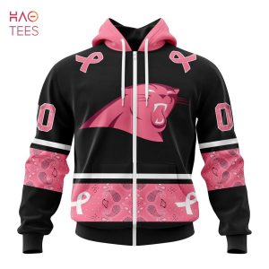 BEST NFL Carolina Panthers, Specialized Design In Classic Style With Paisley! IN OCTOBER WE WEAR PINK BREAST CANCER 3D Hoodie