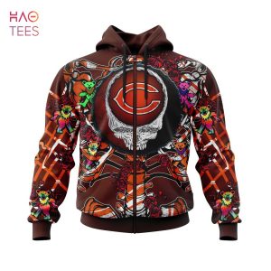 BEST NFL Chicago Bears Mix Grateful Dead, Personalized Name & Number Specialized Concepts Kits 3D Hoodie