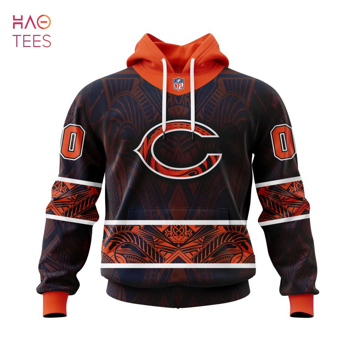 BEST NFL Chicago Bears, Specialized Native With Samoa Culture 3D Hoodie