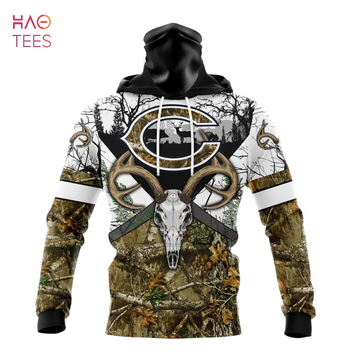 BEST NFL Chicago Bears, Specialized Specialized Design Wih Deer Skull And Forest Pattern For Go Hunting 3D Hoodie BEST NFL Chicago Bears, Specialized Specialized Design Wih Deer Skull And Forest Pattern For Go Hunting 3D Hoodie