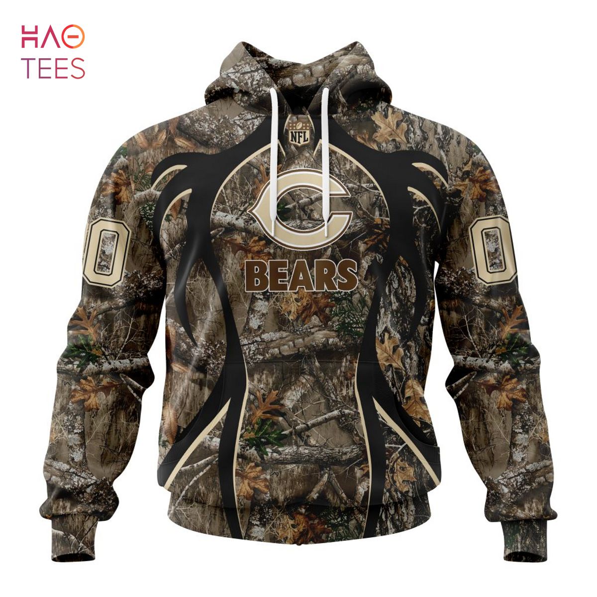 BEST NFL Chicago Bears, Speicla Camo Realtree Hunting 3D Hoodie