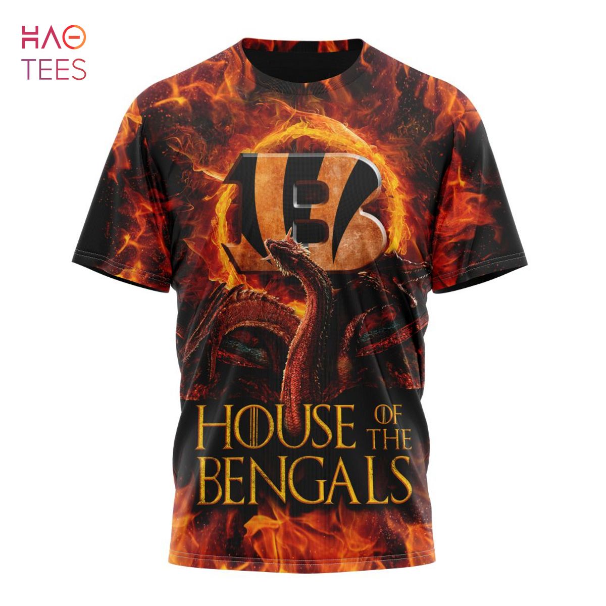 Cincinnati Bengals Hoodie 3D Game Of Thrones House Of The Bengals