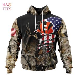 BEST NFL Cincinnati Bengals Special Camo Realtree Hunting 3D Hoodie
