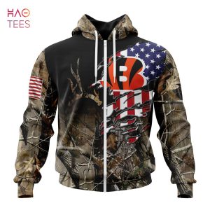 BEST NFL Cincinnati Bengals Special Camo Realtree Hunting 3D Hoodie