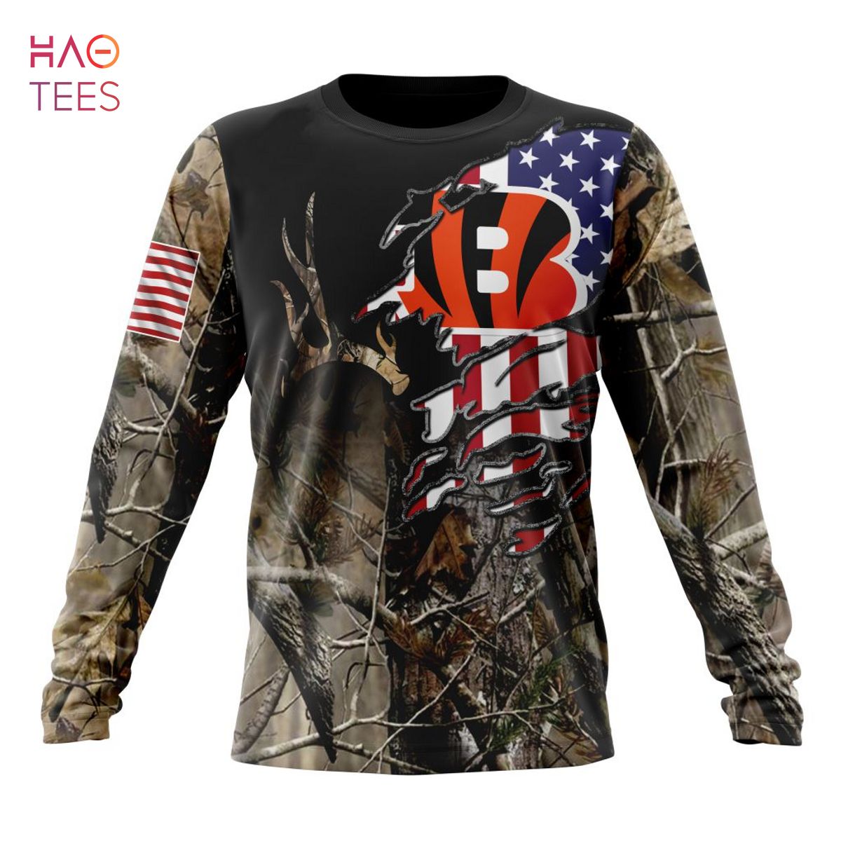 BEST NFL Cincinnati Bengals Special Camo Realtree Hunting 3D Hoodie