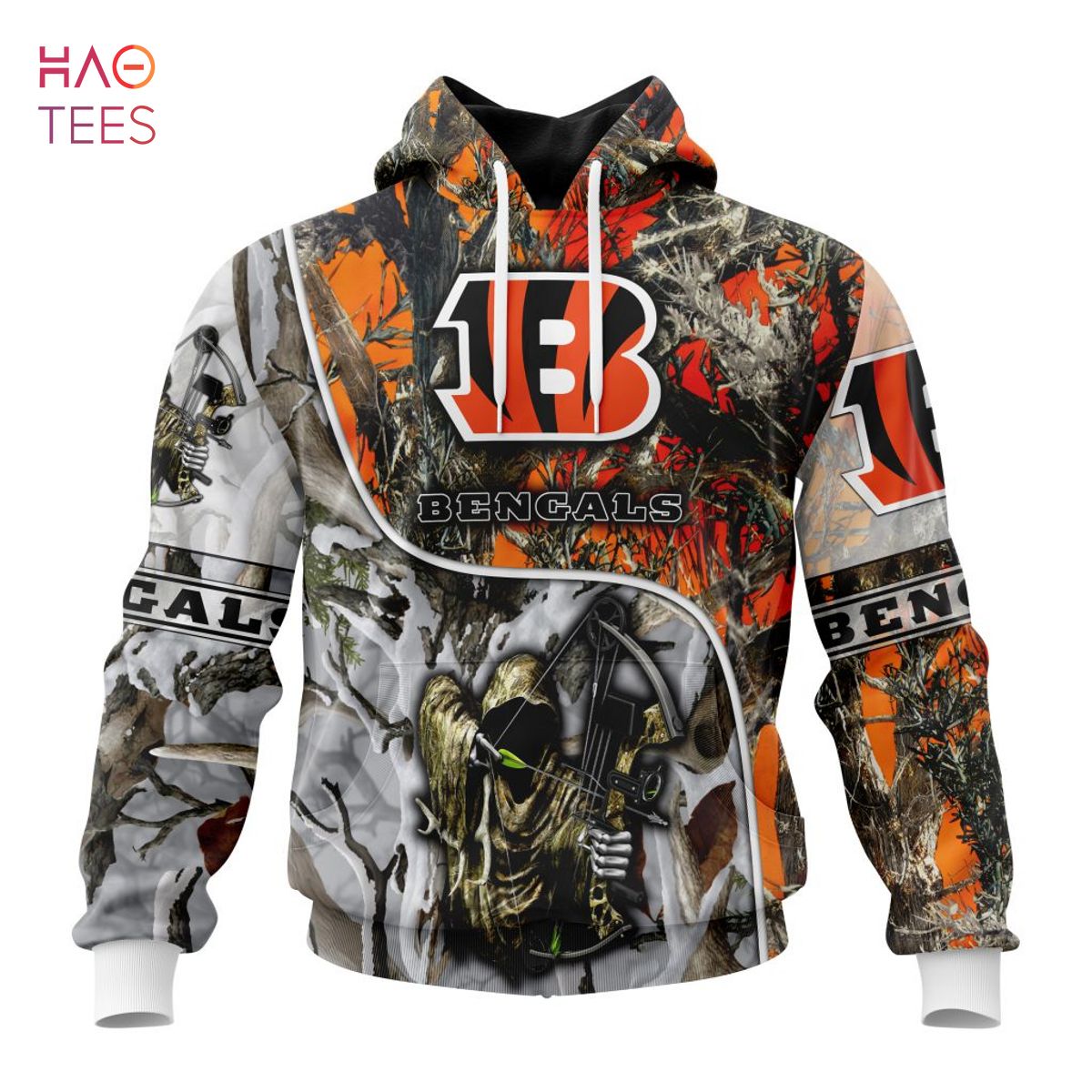 BEST NFL Cincinnati Bengals Special Fall And Winter Bow Hunting 3D Hoodie