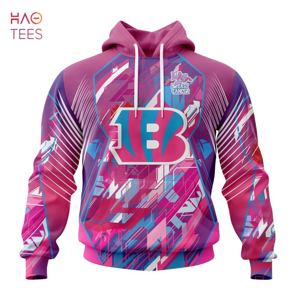 BEST NFL Cincinnati Bengals, Specialized Design I Pink I Can! Fearless Again Breast Cancer 3D Hoodie