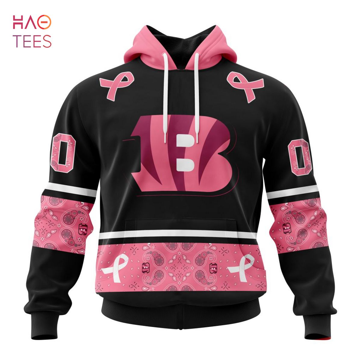 BEST NFL Cincinnati Bengals, Specialized Design In Classic Style With Paisley! IN OCTOBER WE WEAR PINK BREAST CANCER 3D Hoodie
