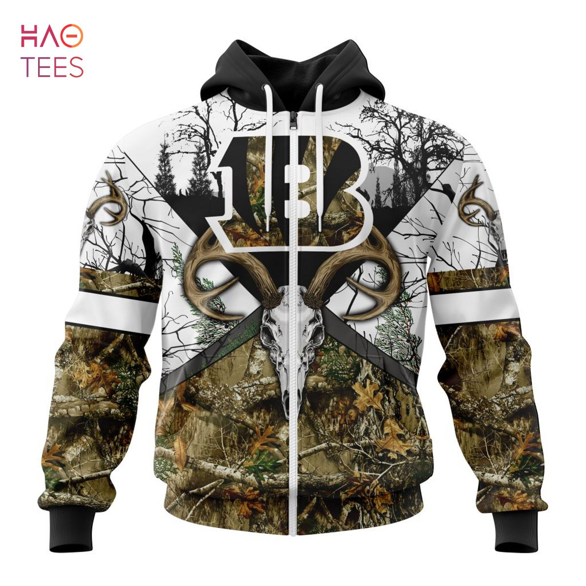 BEST NFL Cincinnati Bengals, Specialized Specialized Design Wih Deer Skull And Forest Pattern For Go Hunting 3D Hoodie BEST NFL Cincinnati Bengals, Specialized Specialized Design Wih Deer Skull And Forest Pattern For Go Hunting 3D Hoodie