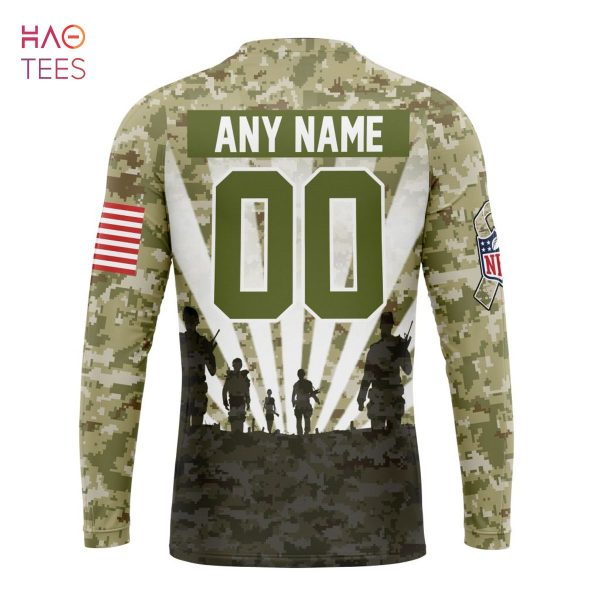BEST NFL Cleveland Browns Salute To Service – Honor Veterans And Their Families 3D Hoodie