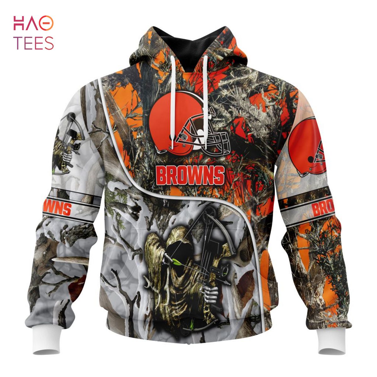 BEST NFL Cleveland Browns Special Fall And Winter Bow Hunting 3D Hoodie